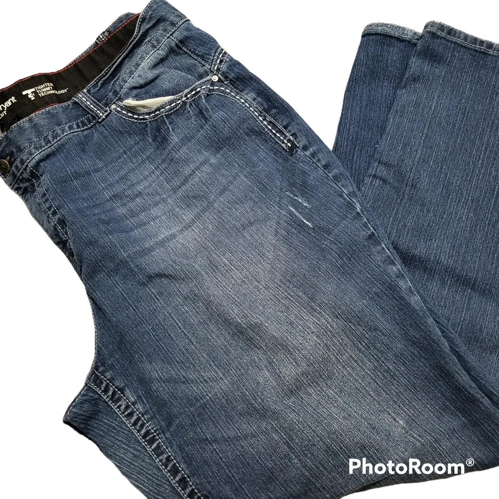 LANE BRYANT BOOTCUT TUMMY TIGHTER DENIM JEANS SIZE 24 - Picture 1 of 11